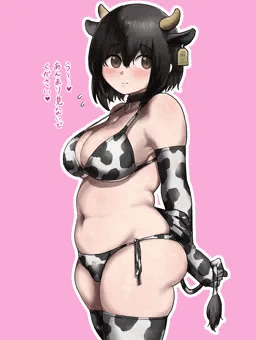 牛柄ビキニ志帆
