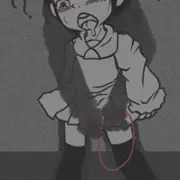 悪戯を楽しむ少女