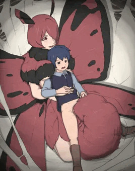 女王蛾と男の子