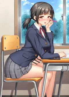 授業中に勃起しちゃったふたなり