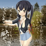 あずにゃんがなぜか巨大化して服が脱げちゃうマインスイーパー作ってみた