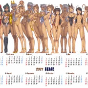 裏百鬼夜行2021通年カレンダー