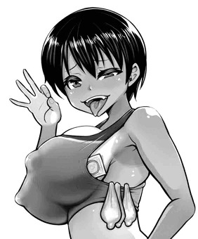 誘惑してくるショート巨乳陸上部員