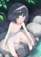 かがんだら色々見えちゃった