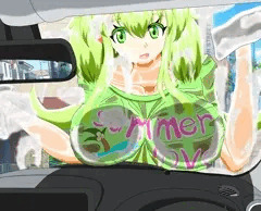乳ワイパー洗車♥