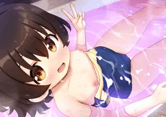 湯舟に浸かるみりあちゃん