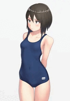 スクール水着とスパッツ