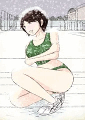 Skebでご依頼のイラスト　真冬の陸上女子２