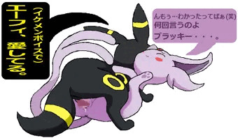 エーフィ（姉）とブラッキー（弟）、禁断の姉弟愛！？
