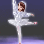 昔っぽいナース服風バレリーナ