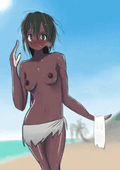迫りくる無人島の先客
