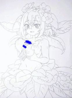 初めての精吸に戸惑うアルラウネちゃん。