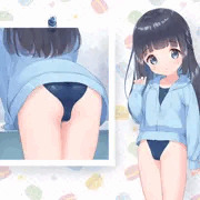 競泳水着にパーカー