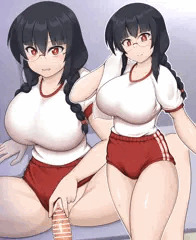 体操服眼鏡っ娘えっち絵