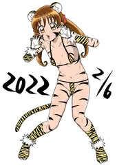 虎柄ビキニの坂上あゆみちゃん
