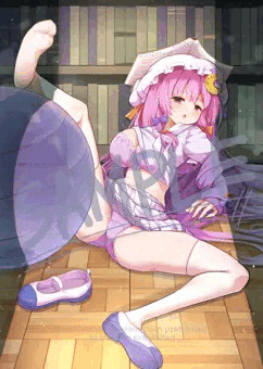 【Fantia告知】バランスボール（♂）に乗るパチュリーさんをば