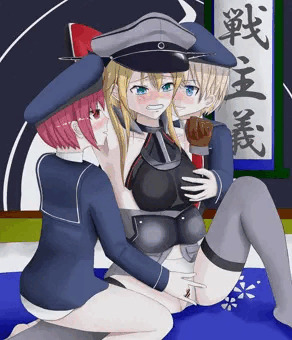 提督室で。