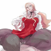 おばさんがのしかかってくる
