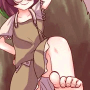 マミゾウに足で踏んでもらう