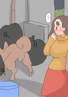 路地で野良犬と交尾する私