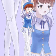 ５番ポジションで立つ少女