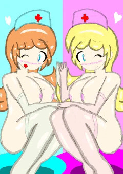 ナース姉妹のセクシー手コキショー🩷