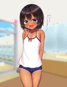無邪気な女の子と一緒に銭湯