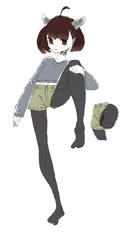 ショートパンツ＋タイツきりたん（タイツに精液染み差分あり）
