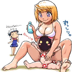 舞衣さんとリボンちゃん。