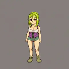 エルフ娘動作テストテンプレ１号