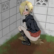 お外でおしっこしちゃう小梅ちゃん