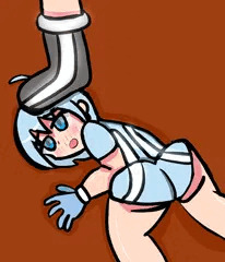 降神姫ティア　頭踏みつけられ
