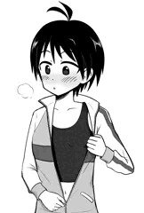 ジャージ脱ぎかけの真