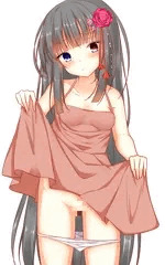 黒髪ロング