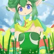 [Skeb]お花畑でうんちするリデル