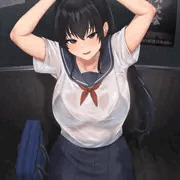「濡れ透け女子校生の匂い」のパッケージイラスト