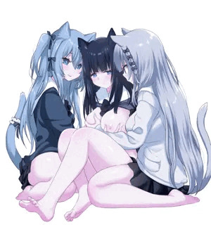 3ねこみみ百合