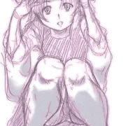 落書きパンチラ