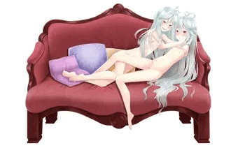 白い双花