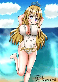 【アビホラ差分】水着ウォースパイト