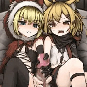 2人に手コキしてもらうシチュ