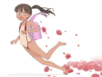 日焼けあとスリングショットランドセル女児