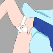 幼女おしがま前押さえ手伝い - 妄想ショートストーリー用落書き