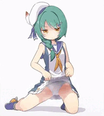 罰ゲームで嫌々ぱんつを見せてくれるフートちゃん