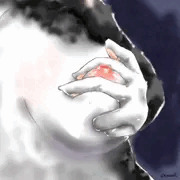 手とおっぱいと乳首の練習