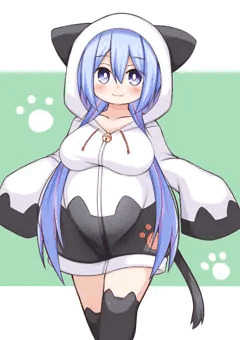 猫パーカー