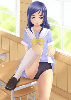 スカートたくしあげ六花