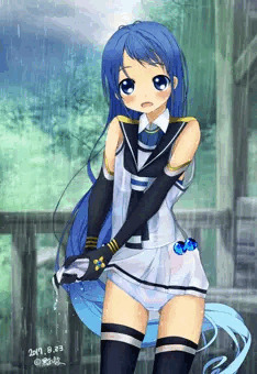 【艦これ】雨宿り中でのハプニング【五月雨】