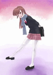 マフラーをした少女