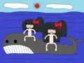 クジラに乗って